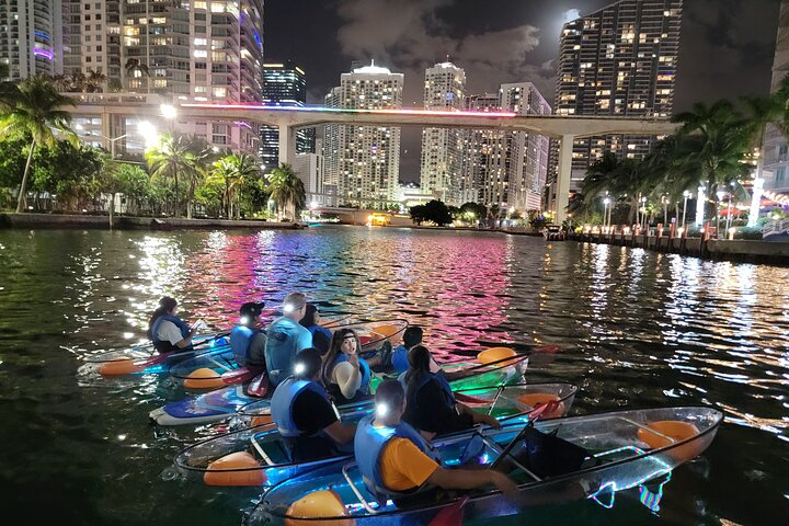 LED Light Kayak Miami City Lights Tour at Night - Photo 1 of 9